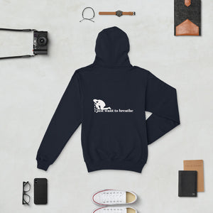 I Just Want To Breathe Hoodie w/White Tears  Liberty Dallas Collection