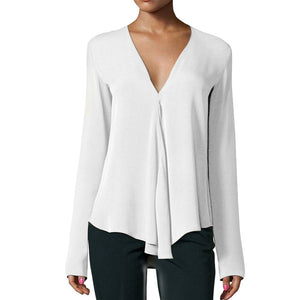 Chiffon Shirt Long Sleeve Blouse
