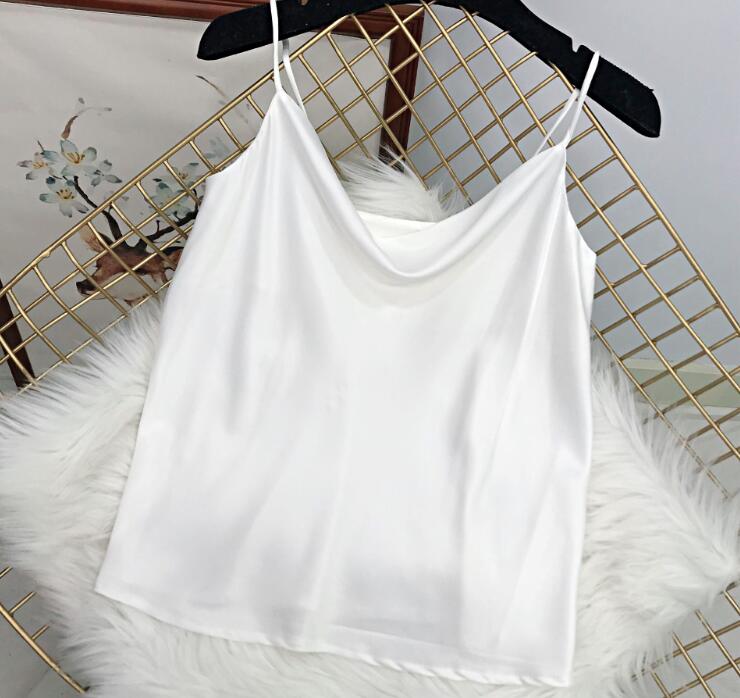 A Shiny Sleeveless  Camisole Champagne Color