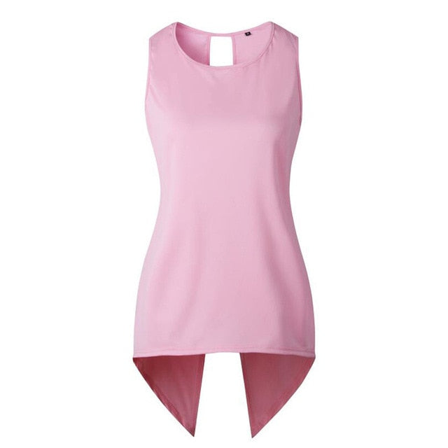 Cross Irregular  Sleeveless Top