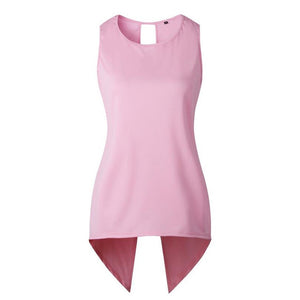 Cross Irregular  Sleeveless Top