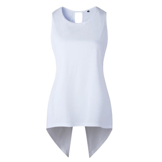 Cross Irregular  Sleeveless Top