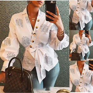 Long Sleeve V Neck Top