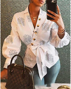 Long Sleeve V Neck Top