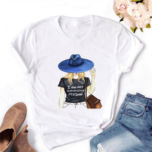 2020 Women T-shirt Eye Lashes Red Lips HEART Print Top Female Tshirt Fashion Casual Sleeve O Neck BASIC White Ladies Clothes